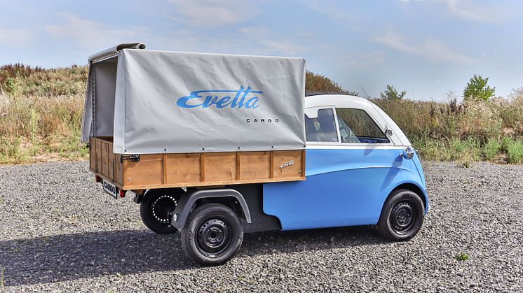 Neben der Evetta Cargo will ElectricBrands auf der IAA Transportation in Hannover mit drei Weltpremieren überraschen. Foto: ElectricBrands