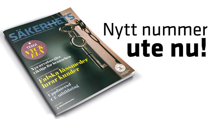 Säkerhetsinstallatören #2 2024 är här. Beställ ditt ex. på www.slr.se eller läs digitalt på Issuu – https://issuu.com/sakerhetsinstallatoren.