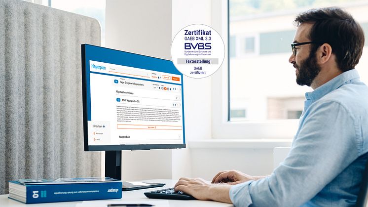 Hagerplan 2.1 mit GAEB-Zertifizierung DA XML 3.3