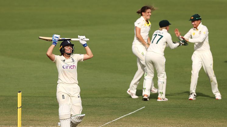 Sciver made 58 but England couldn't get over the line. Photo: Getty Images