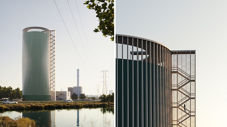 Timglaset är gestaltat för att bli en del av Malmös ensemble av höga byggnader med platsspecifik identitet för norra hamnen.