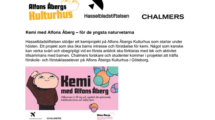 Kemi med Alfons Åberg – för de yngsta naturvetarna