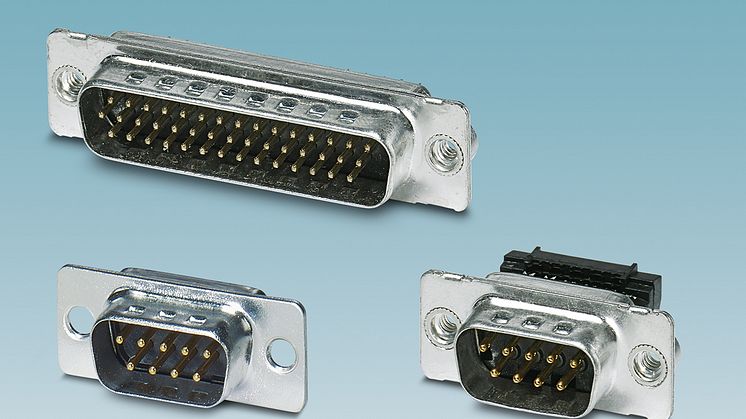 Modular D-SUB connectors for individual applications