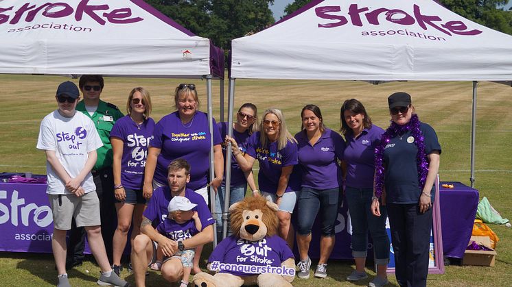 Survivors take a Step Out for Stroke in Poole