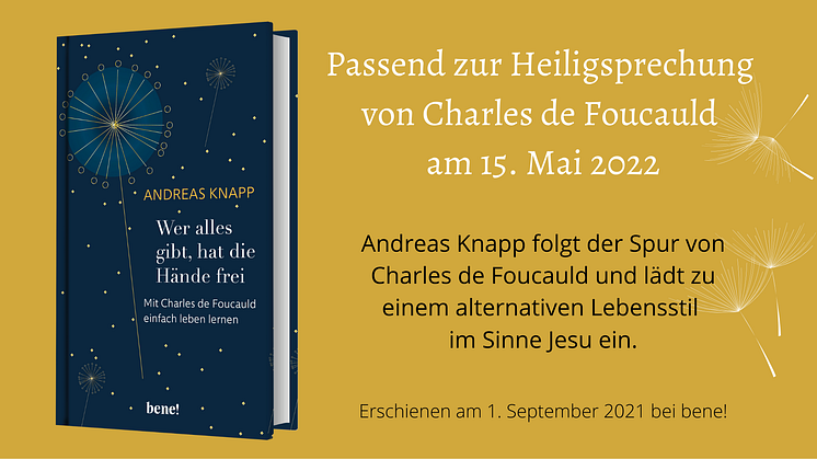 Buchtipp zur Heiligsprechung von Charles de Foucauld am 15. Mai 2022