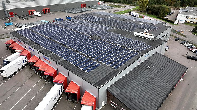 Tempcon dotterbolag Klimat-Transport i Helsingborg har dubblerat sin solcellsanläggning och är nu en av de största i regionen.