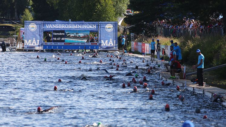 2018 blir Vansbrosimningen en del av Global Swim Series. Foto: Andreas Hansson