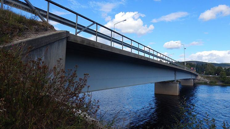 Svevia ska renovera bron i Stöde, väster om Sundsvall. Foto: Marie-Louise Nordén