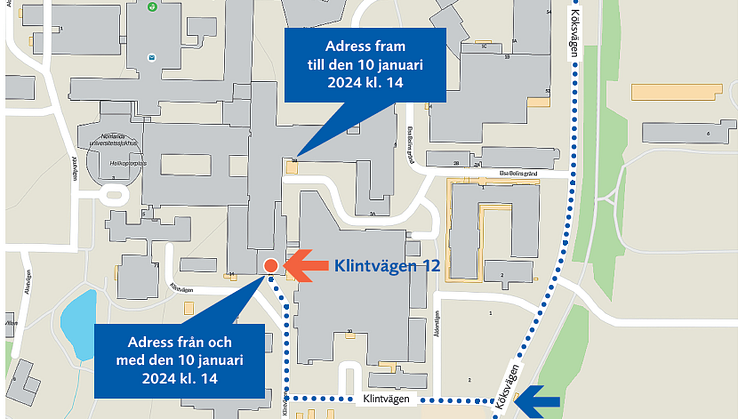 Karta, förlossningen flyttar tillbaka