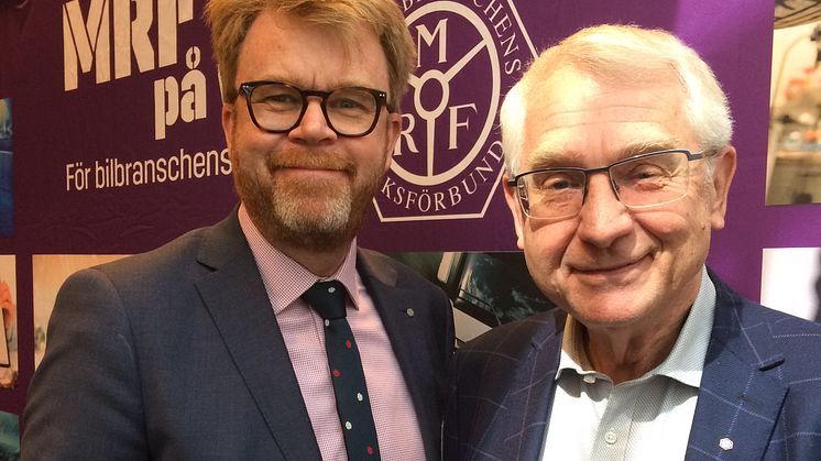 MRF:s ledning - vd Tommy Letzén och förbundsordförande Lennart Börjesson.