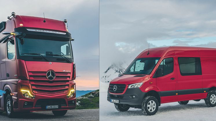 Nya Actros och Sprinter från Mercedes-Benz premiärvisades båda 2018.