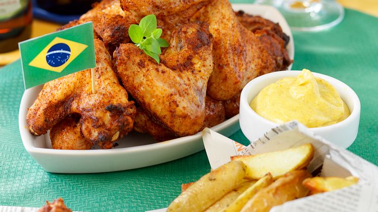 Ladda upp inför fotbolls-VM med Kockens BBQ chicken wings!
