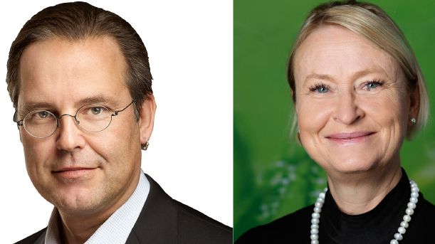 Anders Borg, fd. Finansminister och Kicki Björklund, vd Bostadsbolaget