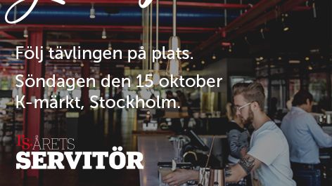 Följ tävlingen för matsalseliten på K-Märkt i Stockholm, söndag 15 oktober.