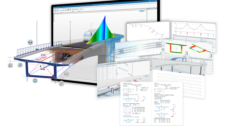 Allplan Bridge Update mit neuen Funktionen für die parametrische Modellierung und die statische Berechnung von Brücken.