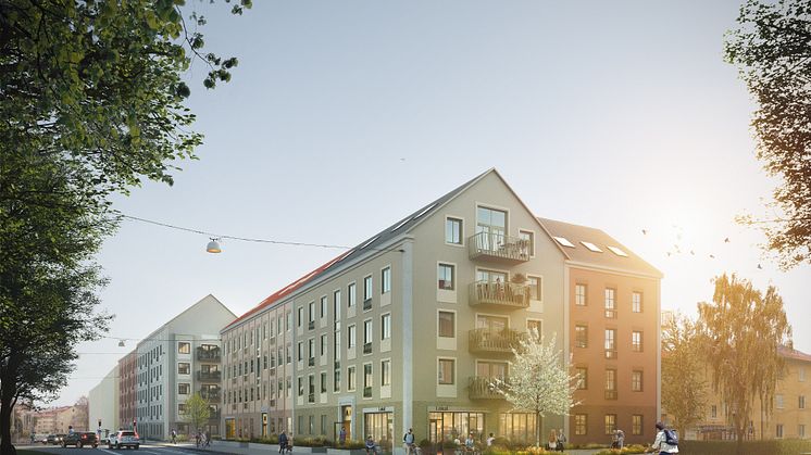 HSBs förslag för Ellipsen är ritat av Liljewall arkitekter