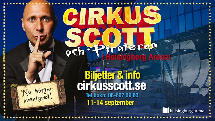 PREMIÄR: Cirkus Scott för första gången i en arena