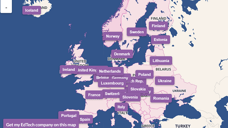 European Edtech Map har redan vid lansering över 1000 edtechföretag listade.