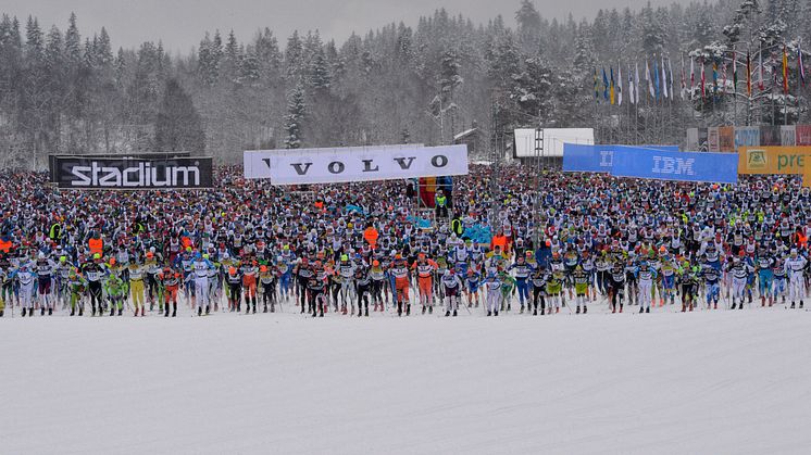 Vasaloppet 2016-03-06 Starten kl 08.00