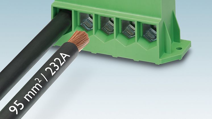 High-current PCB terminal for power electronics