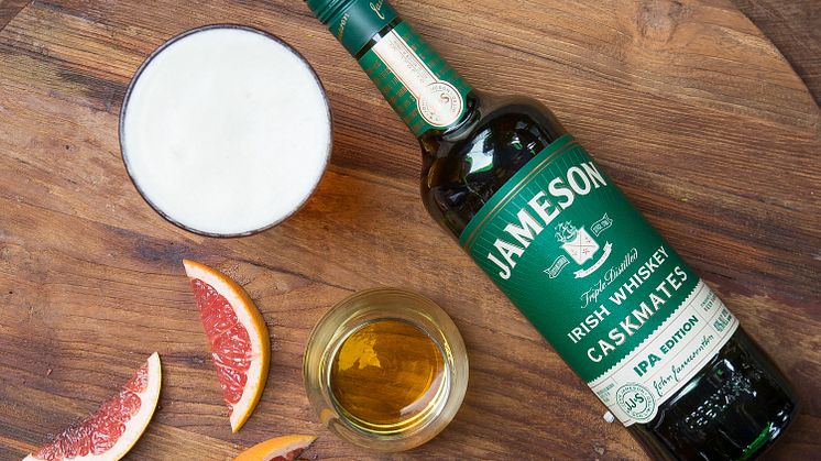 Jameson whiskey modnet på IPA-fat: To lidenskaper møter hverandre