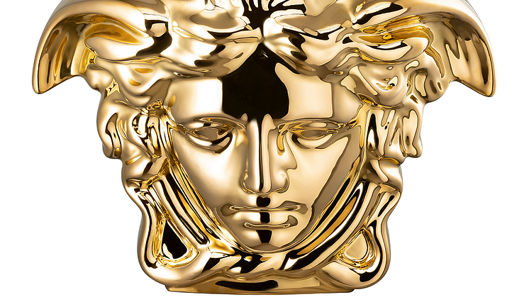 The gold-plated Medusa head from Rosenthal meets Versace
