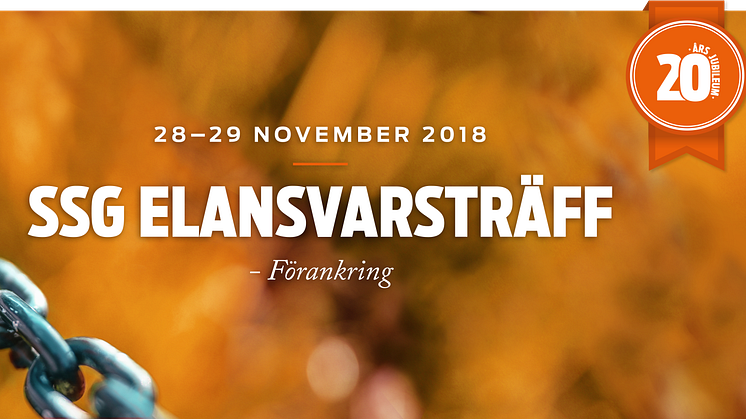 Välkommen till SSG Elansvarsträff 2018!