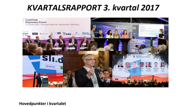 NHST Media Group - Kvartalsrapport 3. kvartal 2017
