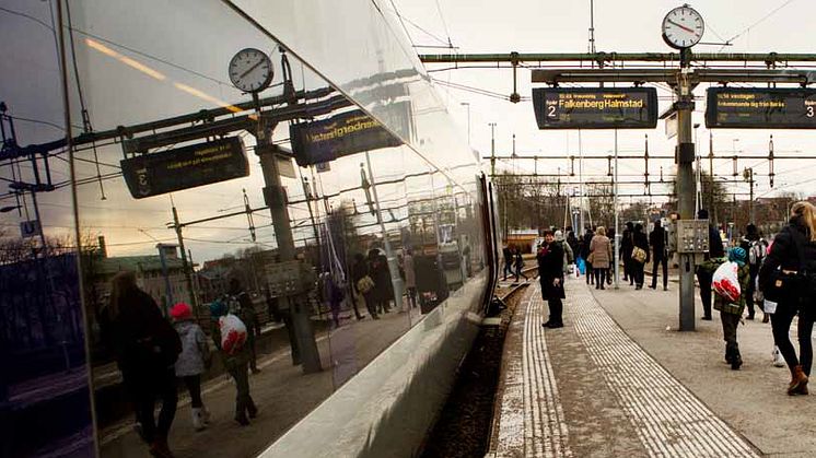 Nytt dubbelspår genom Varberg