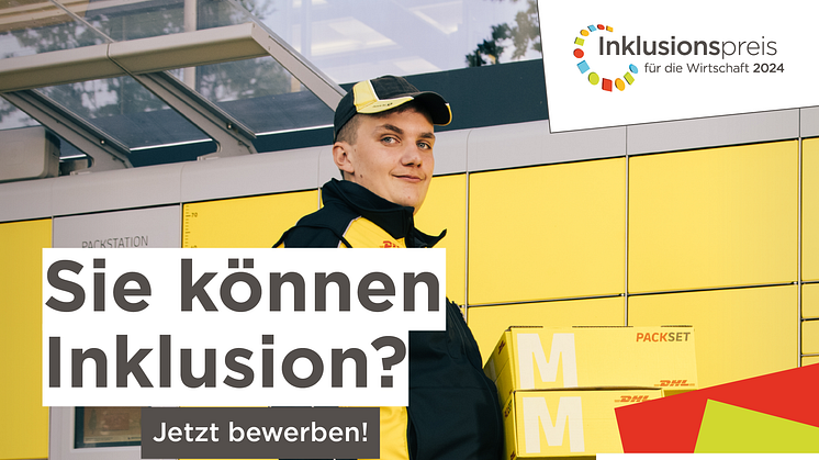 Inklusionspreis für die Wirtschaft 2024: Unternehmen können sich noch bis 31. März bewerben