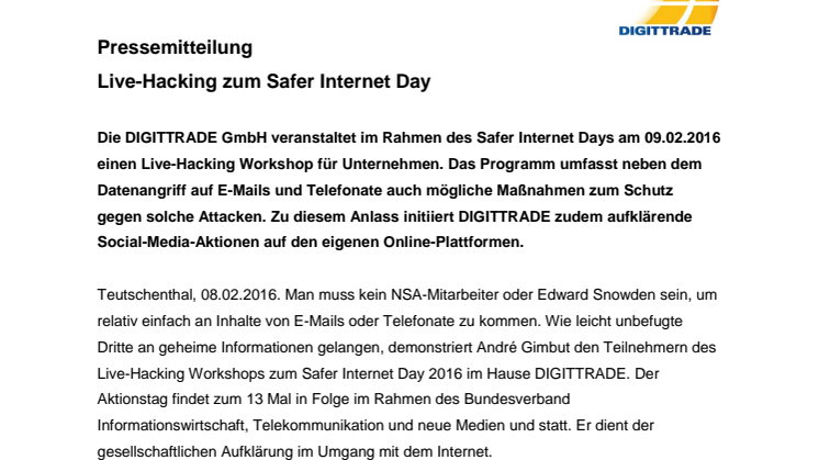 Live-Hacking zum Safer Internet Day