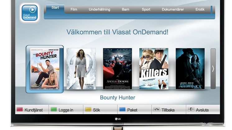 Viasat OnDemand lanceres i LGs fjernsyn