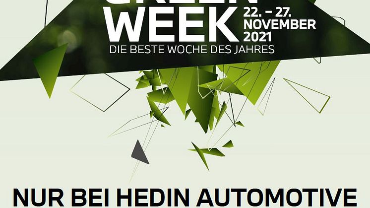 Green Week bei Hedin Automotive - 1 Jahr lang CO2 neutral BMW oder MINI fahren