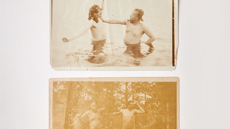 Original photographs of Verner von Heidenstam, Gustaf Fröding and Alberg Engström