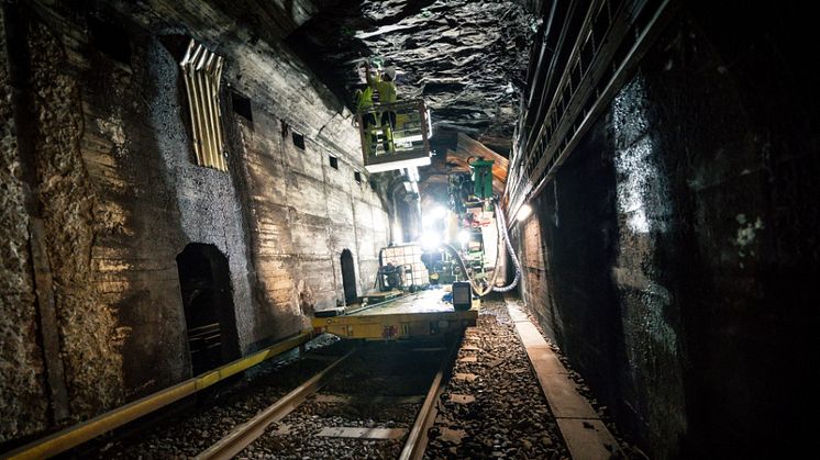 Illustrasjonsbilde av tilsvarende tunellarbeid. Foto: Simen Prestaasen/Sporveien.