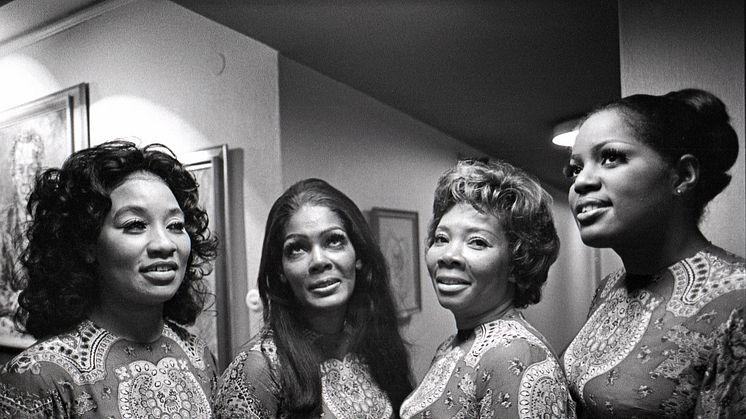 The Raelettes uppträder på Folkets Hus 2 oktober 1973 i Stockholm. Foto: Hans Ekestang