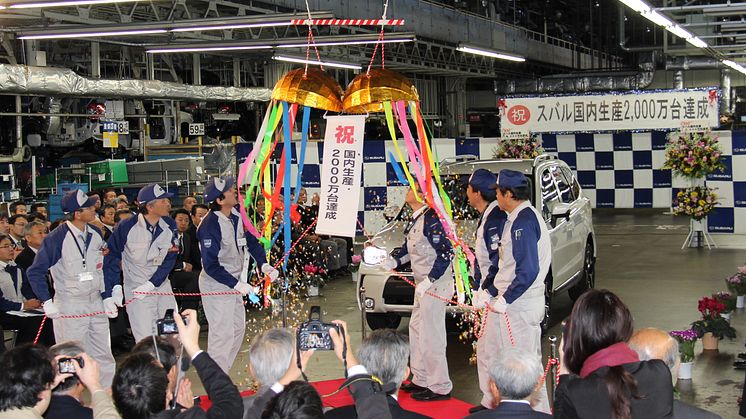 Subaru firar 20 miljoner i Japan