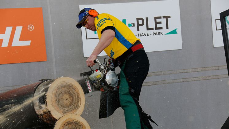 Dubbelt guld och ett brons till Sverige i Nordiska Mästerskapen i STIHL© TIMBERSPORTS©