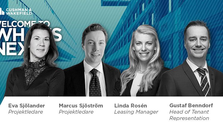 Cushman & Wakefield rekryterar tre och befordrar  Gustaf Benndorf till Head of Tenant Representation.  