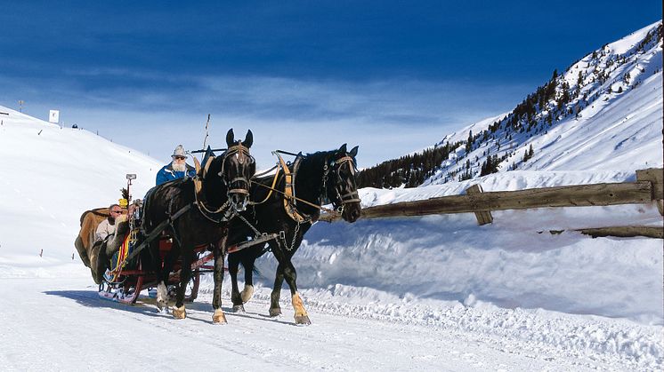 Kutsche im Schnee, Sertigtal