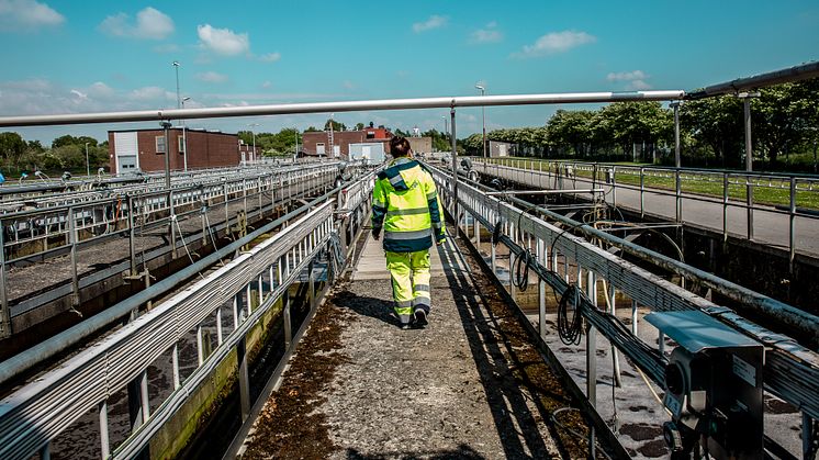 Klagshamns avloppsreningsverk, som ligger utanför Malmö. 