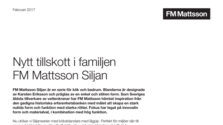Nytt tillskott i familjen FM Mattsson Siljan
