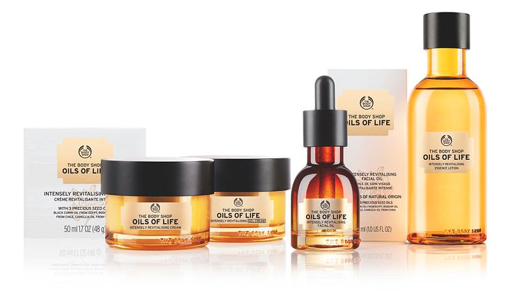 The Body Shop lanserar Oils of Life­™, en hudvårdsserie med kraft från naturliga fröoljor