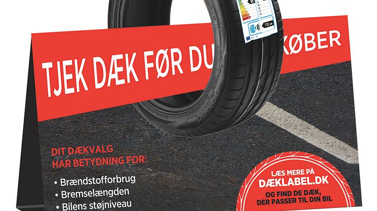 Dæklabel borddisplay