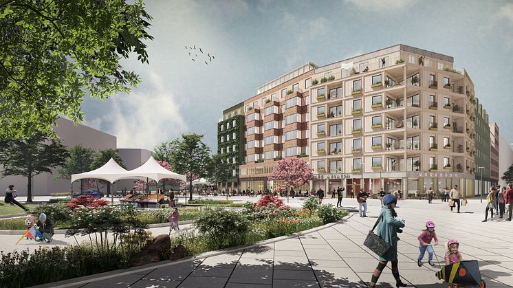 Riksbyggen vinner markanvisning i Barkarbystaden för 161 bostäder