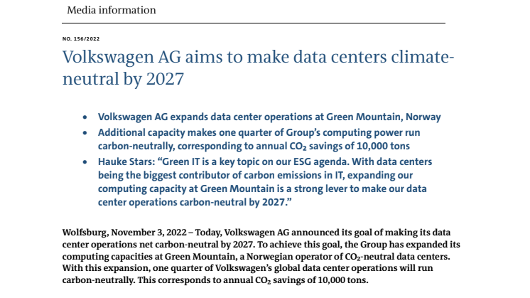 Volkswagen AG aims to make data centers climateneutral by 2027 .pdf