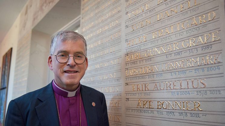 Åke Bonnier är sedan 2012 biskop i Skara stift. Han är vårens första föreläsare vid Högskolan i Skövdes populärvetenskapliga caféer, serien med öppna föreläsningar. Foto: Carla Karlsson/Skara stift.