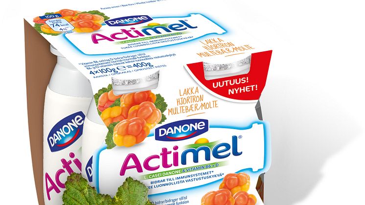 Guldkantat immunsystem med nya Actimel Hjortron