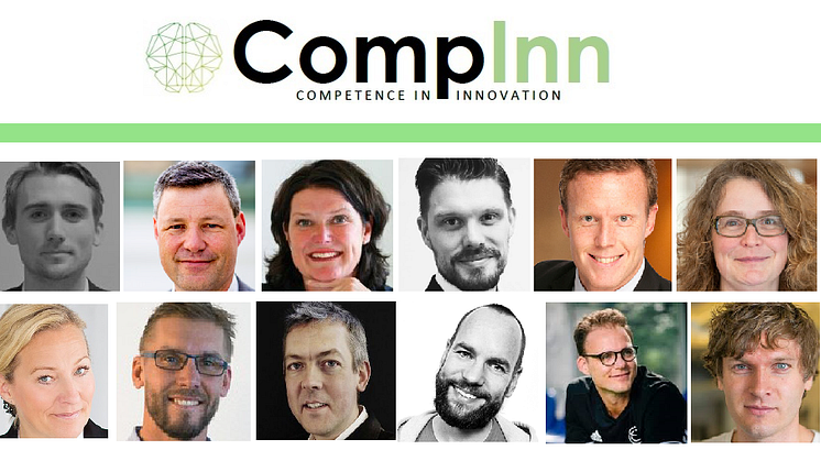 Speakers at todays "CompInn - Competence for innovation" event during #gbgtechweek