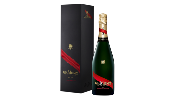  G.H. Mumm Cordon Rouge -samppanjan pullo ja pakkaus ovat saaneet uudistetun asun tuomaan entistä paremmin esiin hienostuneen klassikkosamppanjan luonnetta.